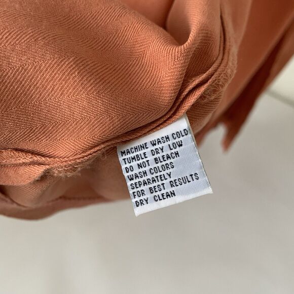 Vintage Tommy Bahama Maxi Dress Women 10 Orange 100% Silk Sleeveless 90s Beach - Picture 11 of 11